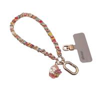 ALCXAZS Cinturino da polso per donna con catena staccabile per telefoni cellulari, cinturino da polso per esterno anti-smarrimento, catena in metallo, corto per donna, conchiglia di perle , digitare+1