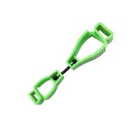 ALCXAZS Clip per afferrare guanti Clip multiuso per fibbia in anti-perdita Custode per guanti in plastica con gancio metallo per vigili del fuoco, Verde