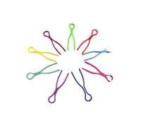 ALCXAZS Clip portabobina che srotolano con malleabilità Accessori per il cucito Forniture per ricamo Organizzazione del filo per l'uso domestico, Colori misti