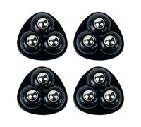 ALCXAZS Comoda ruota girevole per mobili, forte capacità di carico. Basta posizionare la ruota nella posizione desiderata per incollarla facilmente, 4 pezzi neri