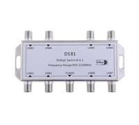 ALCXAZS Configurazione avanzata del multi-switch satellitare in metallo che garantisce semplicità e prestazioni per 8 utenti. Il ricevitore emette tensione 13/18 V tramite cavo coassiale per commutare