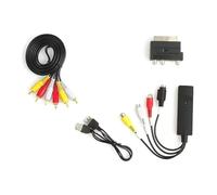 ALCXAZS Convertitore da Mini DV a VHS digitale Dispositivo di acquisizione video USB per ABS Convertitore da VHS a digitale DVD