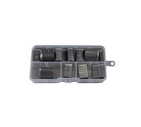 ALCXAZS Custodia per telefono in pelle portatile professionale Set di perforatori per fori in metallo Kit di strumenti per punzonatura multifunzionale Artigianato pelle, 18 pezzi/set