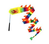ALCXAZS Dragon Ribbon Ornament Dance Ribbon Streamer per performance di ginnastica per bambini Drago colorato, Drago colorato, 3x45 cm