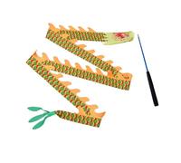 ALCXAZS Dragon Ribbon Ornament Dance Ribbon Streamer per performance di ginnastica per bambini Drago colorato, Drago squamoso, 3x45 cm