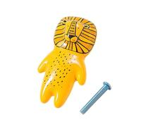 ALCXAZS Il cassetto animale Per unico tira le manopole ceramiche durevoli per i gabinetti Installazione rapida e facile Ampia applicazione, Leone