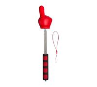 ALCXAZS Il puntatore didattico è realizzato in acciaio inossidabile e ABS, puntatore telescopico, bastone estensibile per indicare il dito, fornitura , Rosso , 94 cm