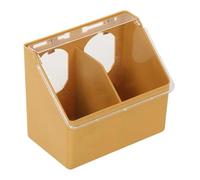 ALCXAZS Innovativa mangiatoia automatica a due fori per gabbia sospesa, mantiene il cibo fresco e accessibile per gli uccelli, non sporca, mangiatoia per alimenti, custodia per