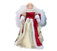 ALCXAZS Le guance rosa e il cappello a cilindro per albero di angelo bianco diffondono amore e luce durante le festività natalizie come un vero angelo, T1220193