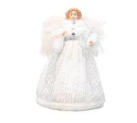 ALCXAZS Le guance rosa e il cappello a cilindro per albero di angelo bianco diffondono amore e luce durante le festività natalizie come un vero angelo, T1220204