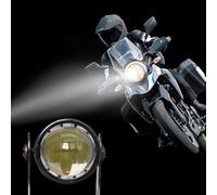 ALCXAZS Luci modificate antideflagranti per faretti ausiliari per moto Faretti per moto a LED in alluminio per motocicli, Giallo e bianco, Tipo 3