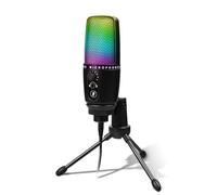 ALCXAZS Microfono a condensatore cablato RGB Living Streaming Video Chat Canto Microfono a cancellazione di rumore Forniture per laptop regolabili