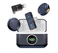 ALCXAZS Microfono wireless per sala conferenze, durata della batteria di 30 ore, per un suono chiaro, forte eliminazione del rumore, ABS, 65 piedi di