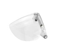 ALCXAZS Parabrezza con Chiusura a Scatto, Stile retrò, blocca Il Vento e Offre Un'Esperienza di Guida Confortevole. Visiera Resistente all'Usura, Lente per Casco, Visiera a, Chiaro, 22x21 cm