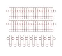 ALCXAZS Piccole graziose graffette per carta, e funzionali, ideali per gli amanti dei libri e per le esigenze dell'ufficio, per case e scuole. Graziose graffette per carta, Oro rosa, 2x3.4 cm