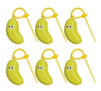 ALCXAZS Portaspazzolino resistente a forma di banana con rivestimento protettivo traspirante abbinato a un dispenser di dentifricio. Portaspazzolino forma banana, verde