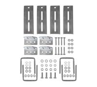 ALCXAZS Robusta Staffa per cuccetta per Barche con bulloni a U Quadrati per Una Maggiore Durata e Un Fissaggio affidabile Kit Staffa per cuccetta Girevole da 2 x 3 Pollici con Montaggio Hardware