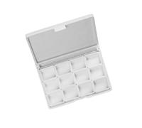 ALCXAZS Robusta tavolozza di colori in plastica per principianti e professionisti Tavolozza per acquerelli con griglia 12/24 Tavolozze per acquerelli con griglia 12/24