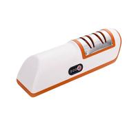 ALCXAZS Rullo per affilare i coltelli elettrico Affilatura rapida ed efficiente Affilacoltelli in ABS Hatori Diamond Rolling e piccole parti, Arancia