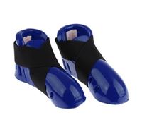 ALCXAZS Scarpe da parring per Bambini Taekwondo Foot Guard Karate Parring Foot Gear Comfort e Supporto Senza Pari, Blu, l