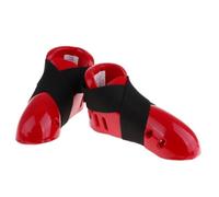 ALCXAZS Scarpe da parring per Bambini Taekwondo Foot Guard Karate Parring Foot Gear Comfort e Supporto Senza Pari, Rosso, l