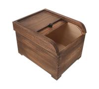 ALCXAZS Secchio distributore di cereali che, Marrone scuro, 29x24x20.5 cm