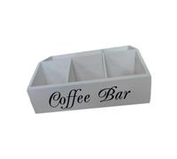 ALCXAZS Sofisticata scatola porta-cialde in legno per il caffè, mantiene l'area del caffè ordinata e accessoriata con stile. Consente un facile accesso alla stazione degli, strato singolo