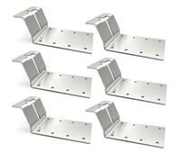 ALCXAZS Staffe da 6 Pezzi, Lin Garden robuste e Resistenti, di Lunga Durata, per recinzioni, forniscono Un Supporto Versatile per Le riparazioni del Giardino.