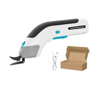 ALCXAZS Tagliatrice di Tessuti Portatile con Forbici elettriche Ricaricabili Forbici elettriche per Tagliare Il tagliamoquette in Tessuto, Due