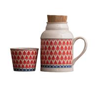 ALCXAZS Tazza da 500 ml di tè verde alla pesca, mango, da bere in viaggio o come teiera portatile, filtro incorporato per separare la ceramica della zuppa di tè, due, 11.7 * 11.7 * 16 cm