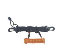 ALCXAZS Torce per Immersioni subacquee Strumento di Emergenza di Sicurezza a Molla con Cordino a Spirale Anti-smarrimento con Fibbia sgancio rapido, Arancia