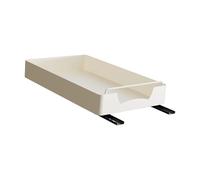 ALCXAZS Versatile organizer estraibile per dispensa, efficace per la gestione dello spazio in cucina e nei locali di servizio. Il ripiano estraibile per dispensa è facile da, Bianco, 25 centimetri