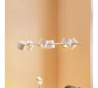 ALDEX Lampada a sospensione Bot, bianco, 6 luci ALDEX