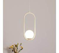 ALDEX Lampada a sospensione Dione, opale/crema, 1 luce ALDEX