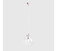 ALDEX Lampada a sospensione Nohr con paralume in vetro, lilla/trasparente ALDEX