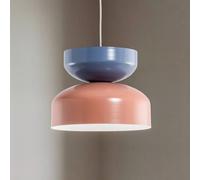 ALDEX Lampada a sospensione Tula, corallo/blu, paralume in metallo ALDEX