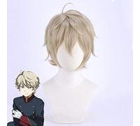 ALDNOAH ZERO Parrucca Cosplay SLAINE TROYARD Lino corto Fibra resistente al calore Capelli Pelucas Parrucche anime per adulti