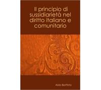 Aldo, Battista Il Principio DI Sussidiarieta Nel Diritto Italiano E (Tascabile)