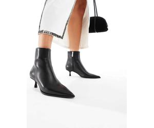 ALDO - Emmalie - Stivaletti neri in pelle con tacchetto a spillo-Nero 36