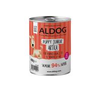 Aldog Super Premium Puppy e Junior All Breeds 400 gr Salmone - confezione da 6 pezzi - Cibo umido per cani - 1° ORDINE? scegli lo sconto BZR5 / BZR20 + 200 punti fedeltà