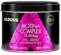 Aldous - Biotina - Capelli, Pelle e Unghie 400 pz Compresse