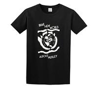 Aldous Huxley - Brave New World 1St Edition Cover Literature Vintage Men's Fashion T-Shirt Casual Tees Clothing Black M