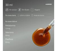 Aldous Integratore Pure Melatonin Drops 30ml Sleep Supplement Deep Sleep Sugar Free