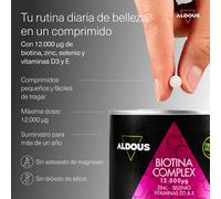 Aldous Vitamina Biotin With Zinc Selenium D3 And E 400 Unità