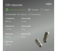 Aldous Vitamina L-tryptophan With Melatonin Magnesium Spirulina And Vitamins 200 Unità
