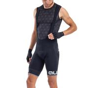 SALOPETTE ALE CORSA BIBSHORTS SOLID NERO-BIANCO L - ALE_CORSABIB_W_L