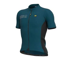 Ale Abbigliamento Ciclismo Uomo Maglia Solid Color Block Jersey (2XL, Laguna)