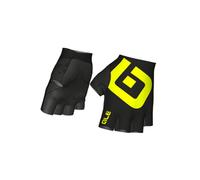 Guanti Alé Air corti nero giallo fluo - L