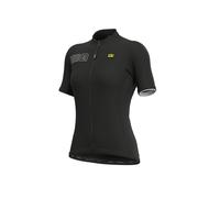 ALE Blocco di Colore Solido Maglia Manica Corta Donna L Nero