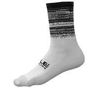 Ale Calze Uomo Ciclismo Scanner H16 Cm (L, BIANCO-NERO)